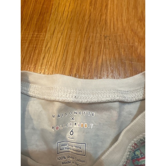 Roller Rabbit x Maisonette Christmas Pajamas Size 6 - Picture 2 of 3